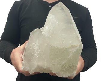 Huge Natural Quartz Cluster - Beautiful Clear Point Crystals 14.” 28.95 Lbs