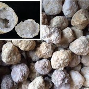 Bulk Pack - 25 Break Open Whole Moroccan Geodes - Crystal Centers 2"