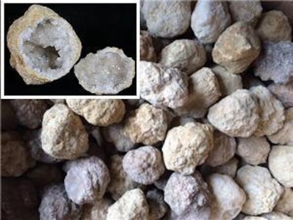 20 Break Crack Open Whole Moroccan Geodes - 2 Crystals with Gift Bag