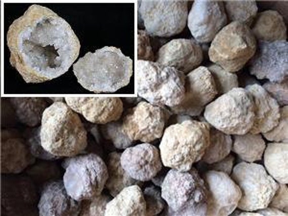 20 Break Crack Open Whole Moroccan Geodes - 2 Crystals with Gift Bag