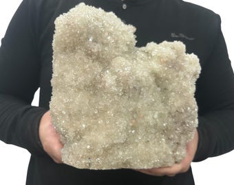 Large Zeolite Quartz Specimen Cluster - Beautiful Crystals 9.25” 16.25 Lbs.