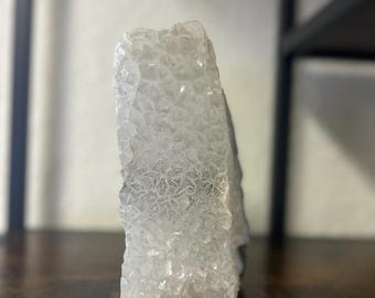 Large Amethyst Druzy Crystal Quartz Cluster Lamp 7.25”