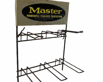 Master Lock Metal Display Rack Sign