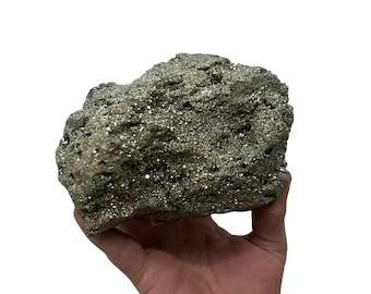 Large Pyrite Fools Gold 7.5" 6.65 lbs Mineral Rock | Beautiful Sparkly Specimen