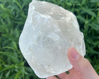 Natural Large Smokey Quartz Chunk - Raw Rough Beautiful Crystals 7" 4.35 Lbs.