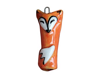 CERAMIC FOX PENDANT