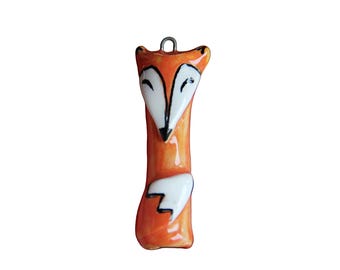 CERAMIC FOX PENDANT