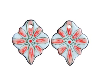 FLOWER ceramic dangles