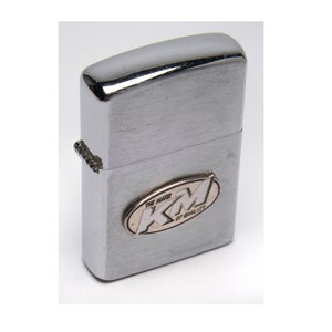 Vintage lighter advertising PENGUIN KM logo lighter advertising promotional lighter 1970s