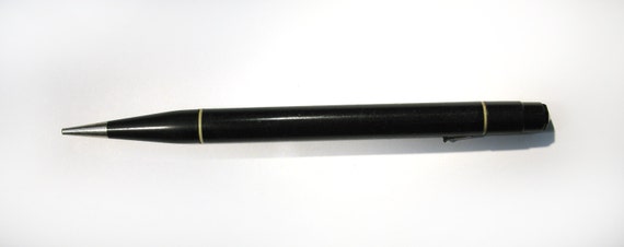 Vintage Mechanical Pencil Black Bakelite With Overhead Door Etsy
