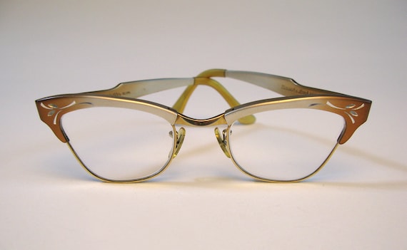 Vintage cat eye glasses Bausch & loms 12k GF s-l400.jpg main image 2