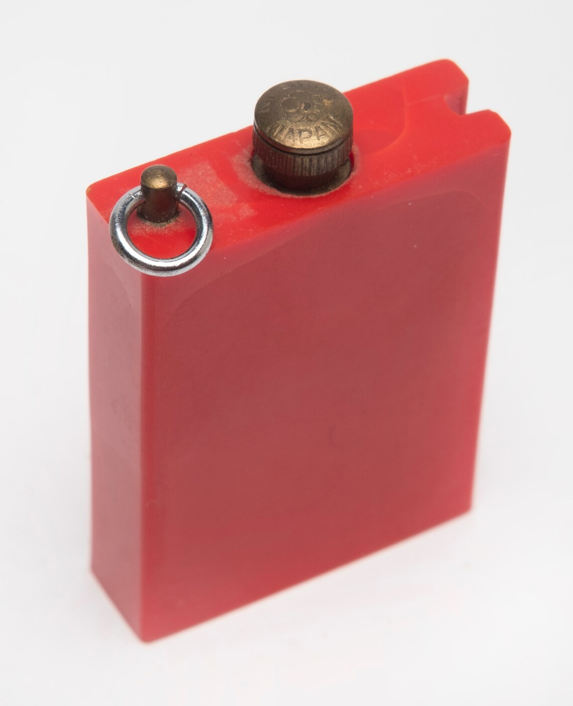 Vintage Lighter Permanent Match Lighter Made in Japan Red Plastic