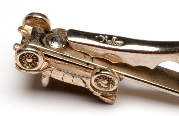Vintage Antique Car Tie Bar and Cufflinks by Balf… - image 3