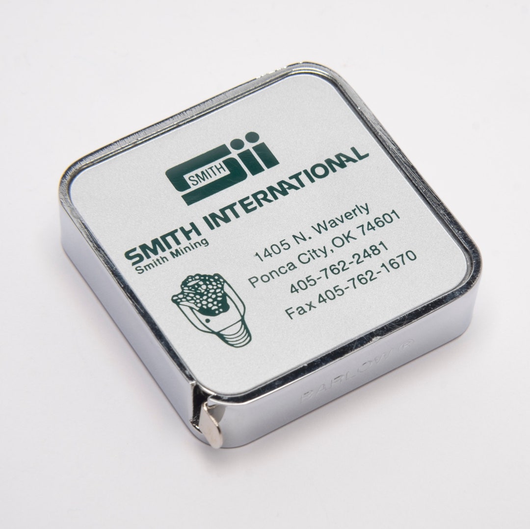 Vintage BARLOW Advertising Metal Tape Measure for SMITH Int