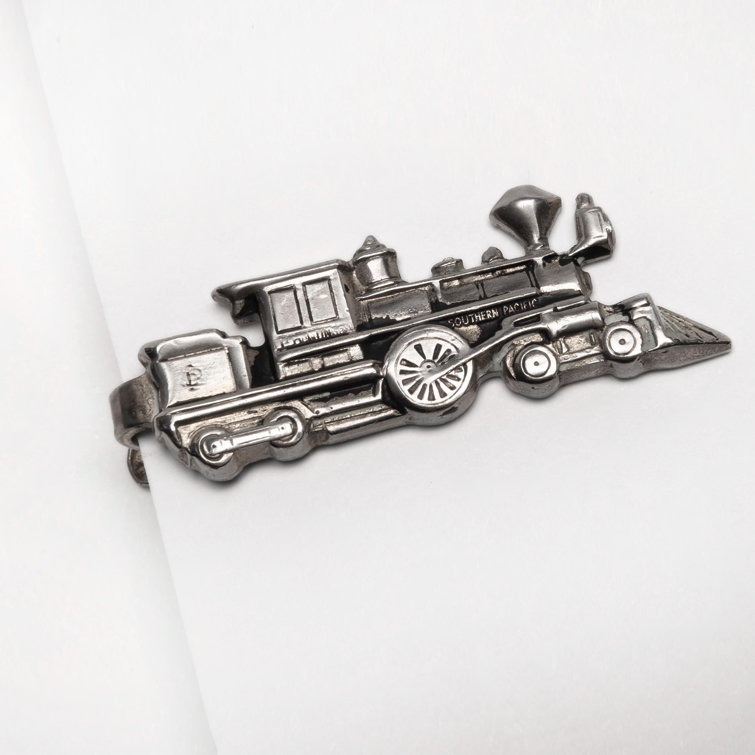 Steam Engine Train Tie Clip - Etsy display picture 1