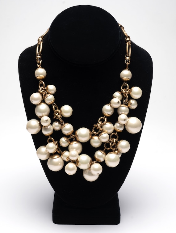 Necklace Stella and Dot Costume Jewelry Daphne Faux Pearl Bauble Statement Necklace Bracelet Demi Parure Etsy