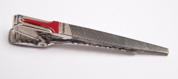 Vintage Tie Bar Clip SIMONDS Mechanic's File 1950… - image 2