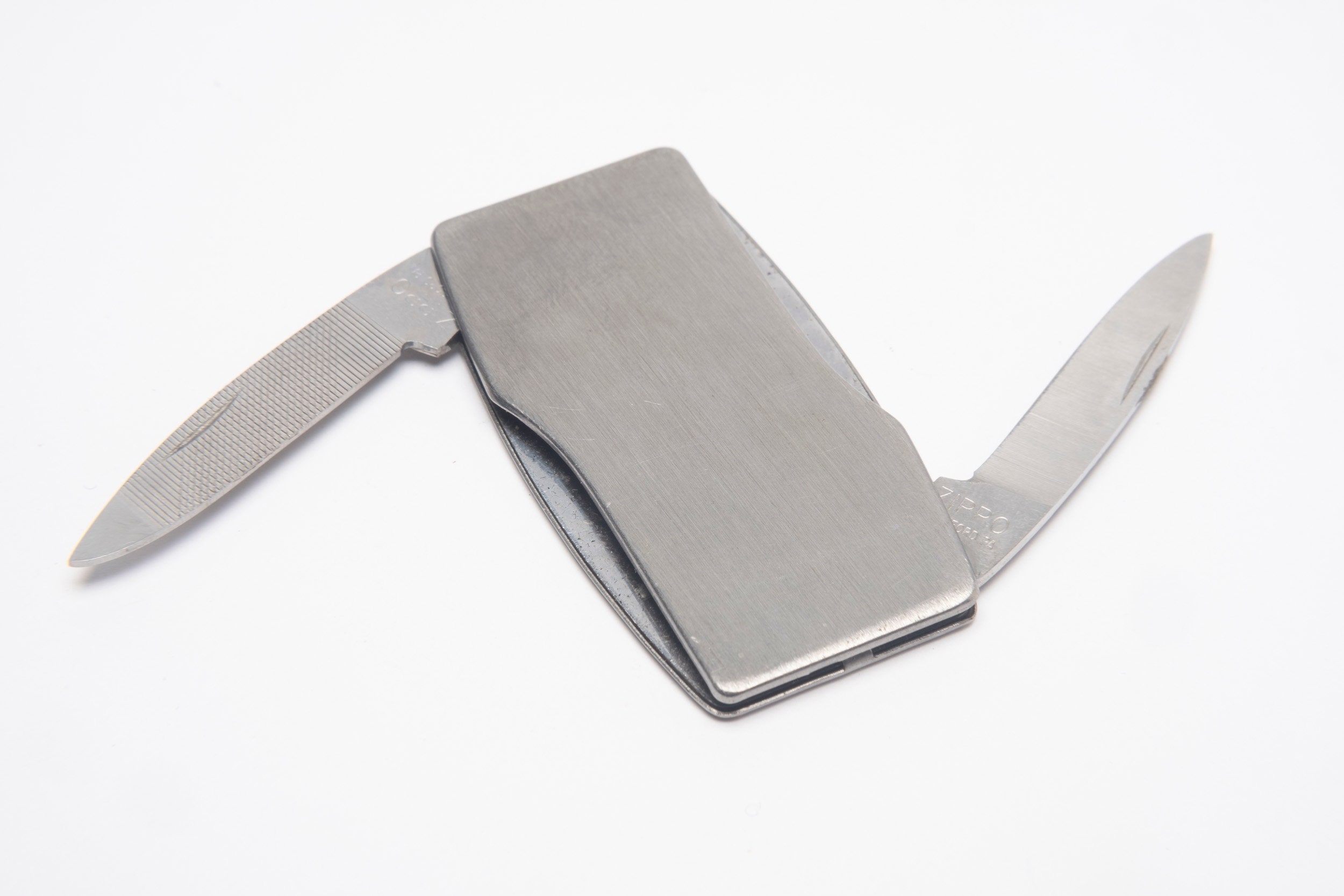 Vintage Zippo Pocket Knife With Small Blade and Nail File