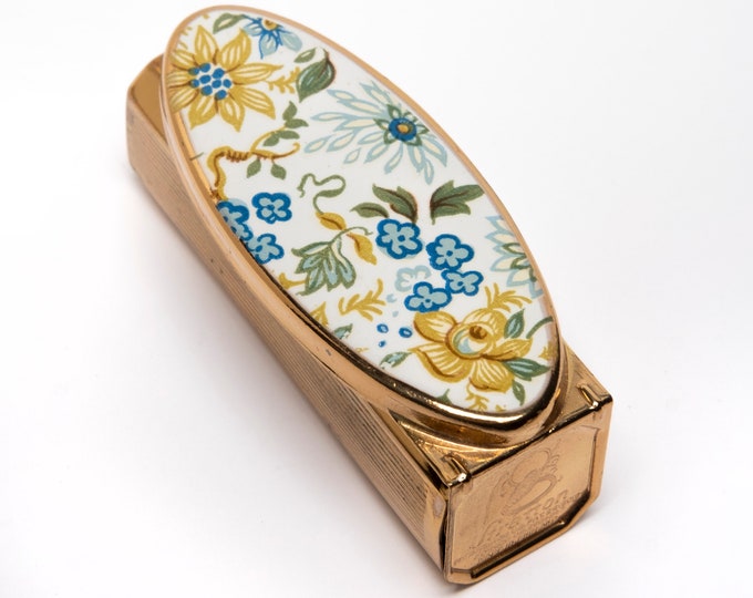 Vintage Stratton Lipstick Holder With Mirror STRATTON From England_vanity Lipstick Case Etsy