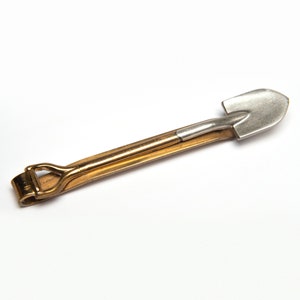 Tie bar/clip Vintage Shovel Two Tone 1950&#39;s #1352