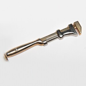 Tie bar/clip Vintage by SWANK Monkey Wrench Two Tone 1950&#39;s #1346