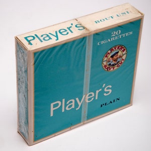 Vintage Cigarette Pack PLAYER'S Navy Cut Plain Bout Uni Cigarettes Sealed  Flip-top Hard Box of 20 Class A Canadian Cigarettes Pack