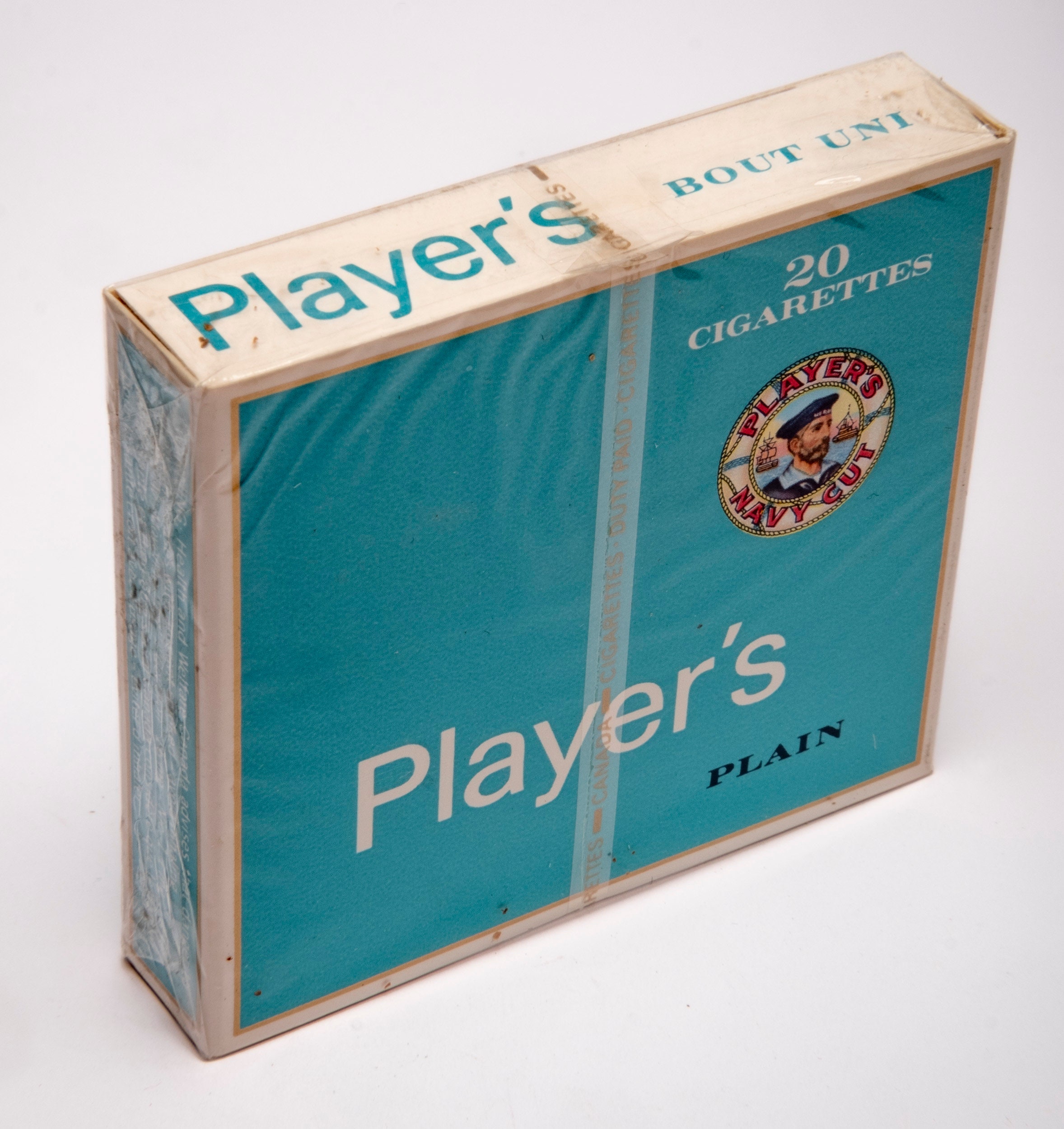 Player's Navy Cut cigarettes, medium, 20 pack.