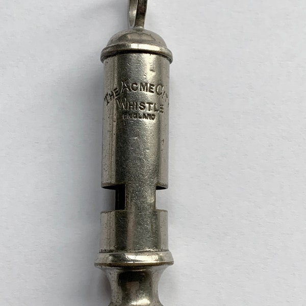 Vintage Acme City Police Whistle: English J. Hudson & Co. Birmingham, 1920s