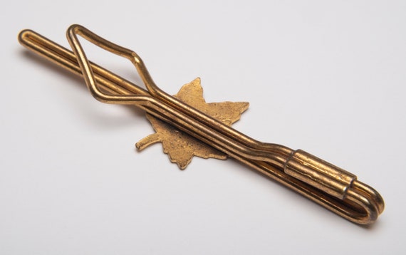 Vintage Tie Bar Clip "Canada" Maple Leaf Advertis… - image 2