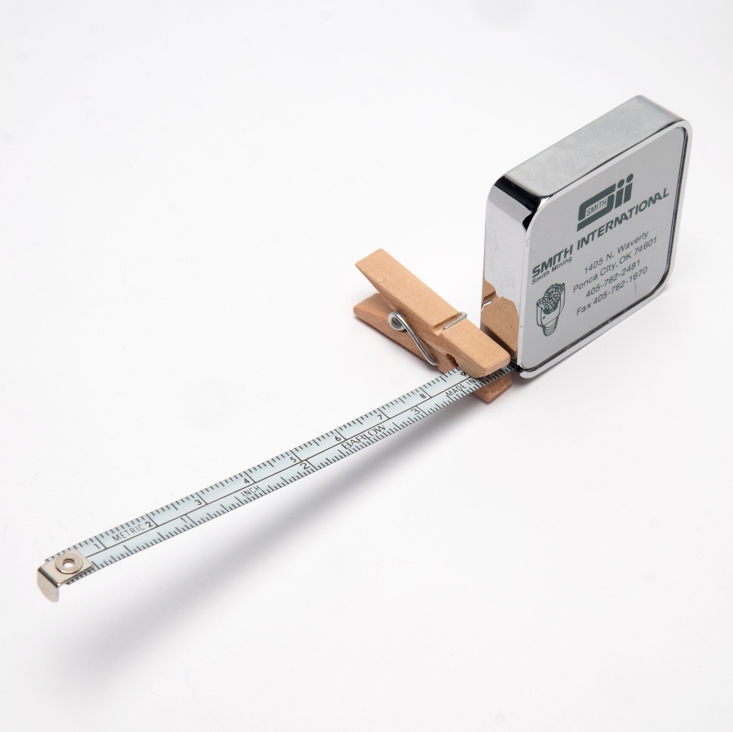 Vintage BARLOW Advertising Metal Tape Measure for SMITH Int