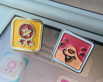 3DS Ambassador + Nintendo Badge Arcade Enamel Pin Set