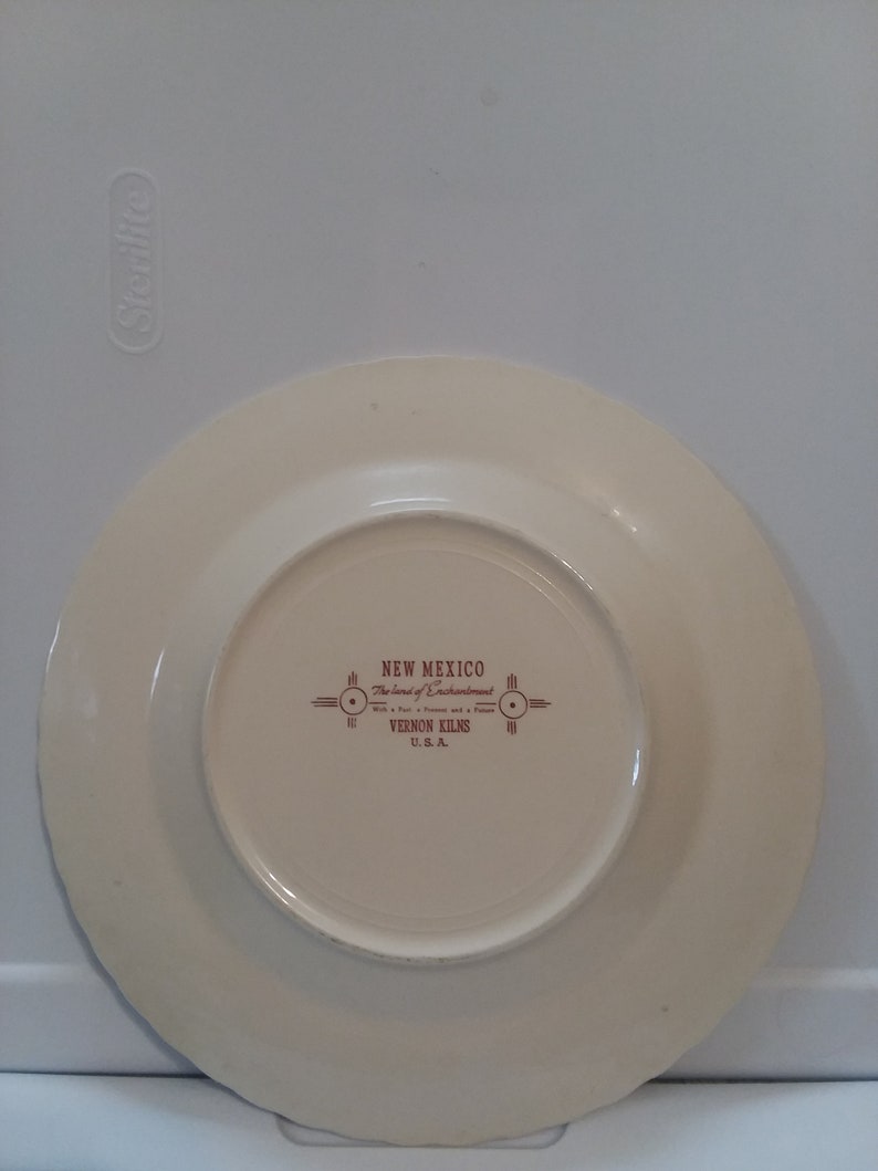 Vernon Kilns New Mexico collectors plate