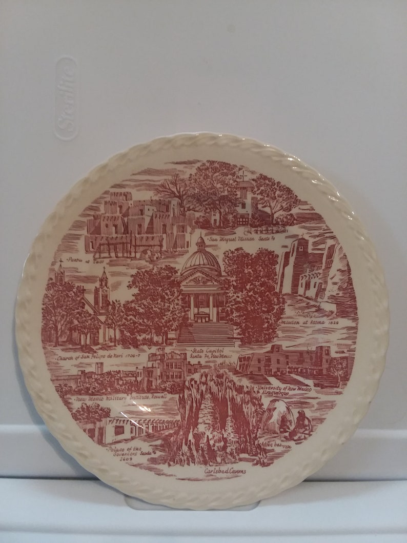 Vernon Kilns New Mexico collectors plate