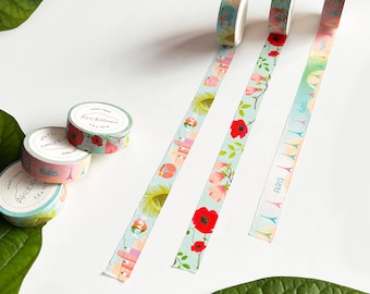 Set of 3 washi tapes Paris-Miami, 10 meters length