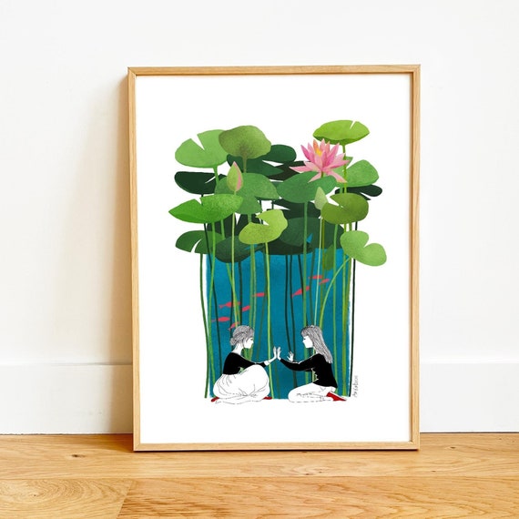 Where Have You Been Lately Illustration - Asian Mood Art - Poetic