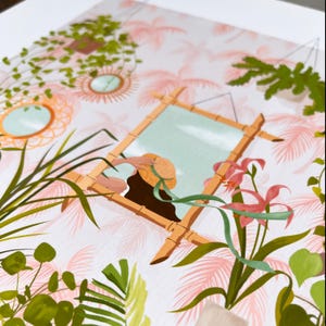 Cartel de In The Mirror impreso en papel Fine Art, ilustración botánica, cartel de plantas imagen 6