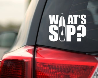 What's SUP Vinyl Decal, SUP Decal, Phone Decal, Laptop Decal, Car Decal, Choose Color And Size