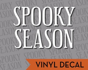Spooky Season Decal, Halloween Decal Phone Decal, Laptop Decal, Car Decal, Choose Color And Size