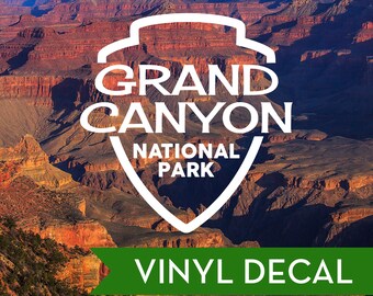 Grand Canyon National Park Badge Decal - Choose Your Size and Color