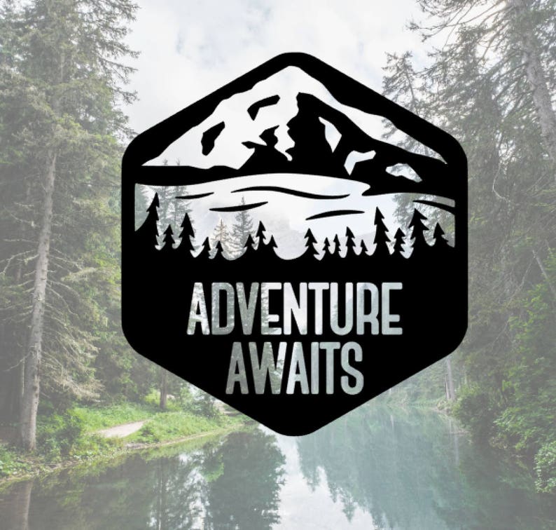 Adventure Awaits Decal, Phone Decal, Laptop Decal, Car Decal, Choose Color And Size image 1