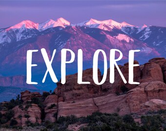 Explore, Phone Decal, Laptop Decal, Car Decal, Choose Color And Size