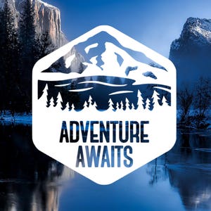 Adventure Awaits Decal, Phone Decal, Laptop Decal, Car Decal, Choose Color And Size image 3