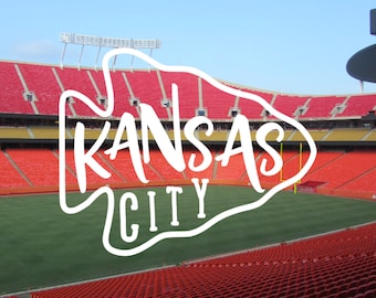 Kansas City Arrowhead Vinyl Decal, Phone Decal, Laptop Decal, Car Decal, Choose Color And Size