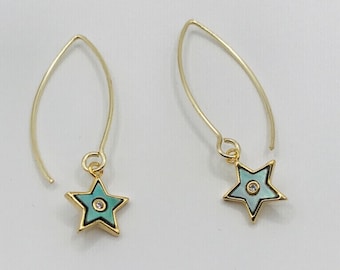 Abalone Star Earrings