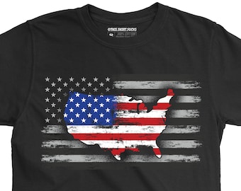 Camisa de la bandera de los Estados Unidos, camisas patrióticas para mujeres hombres, camisa de la bandera de los EE.UU., camisa patriota orgullosa, camisa del Día del Trabajo, camisa del 4 de julio