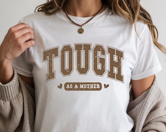 Camiseta "Dura como una madre", divertida, vintage, retro, genial, cansada, regalo para mamá