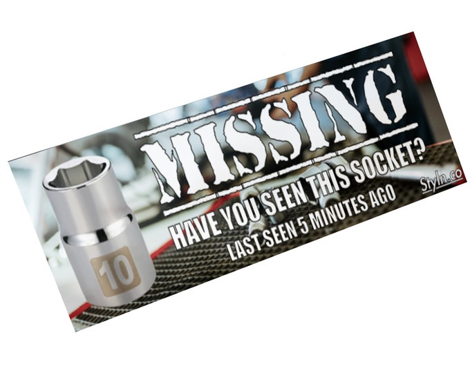 Lost 10 Mm Socket Mechanic Decal Tool Box Decal Gone but Not Forgotten ...