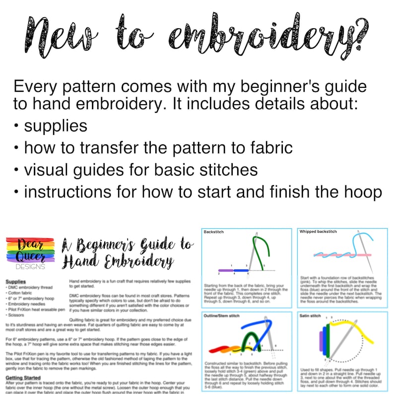 Abstract Pride Embroidery Pattern PDF Progress Pride image 5