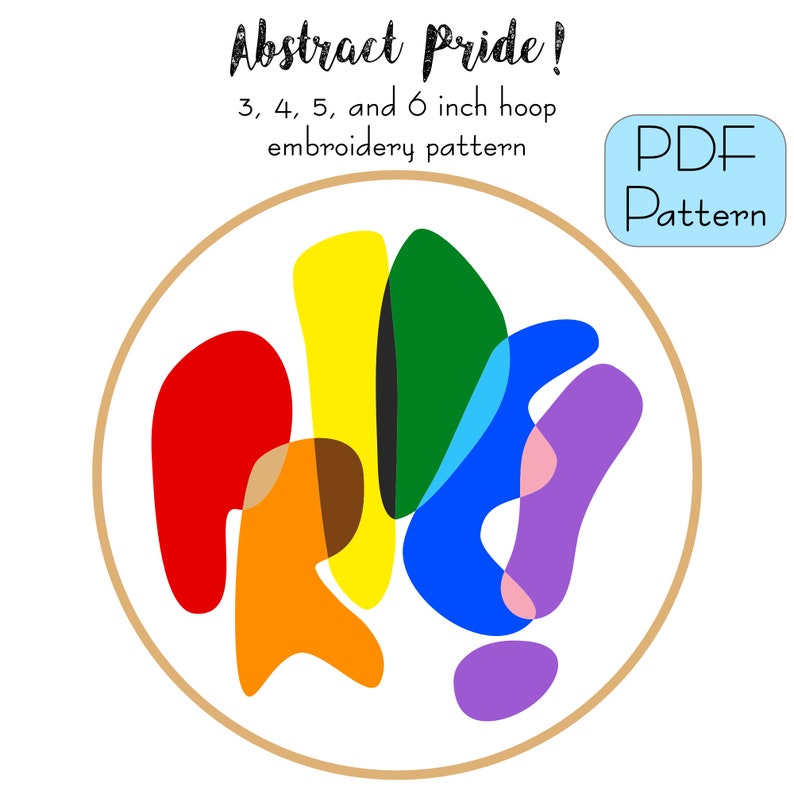 Abstract Pride Embroidery Pattern PDF Progress Pride image 4