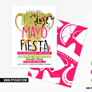 Derby De Mayo Fiesta Party Invitation Derby De Mayo Party | Etsy